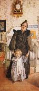 Carl Larsson Karin and Kersti oil painting on canvas